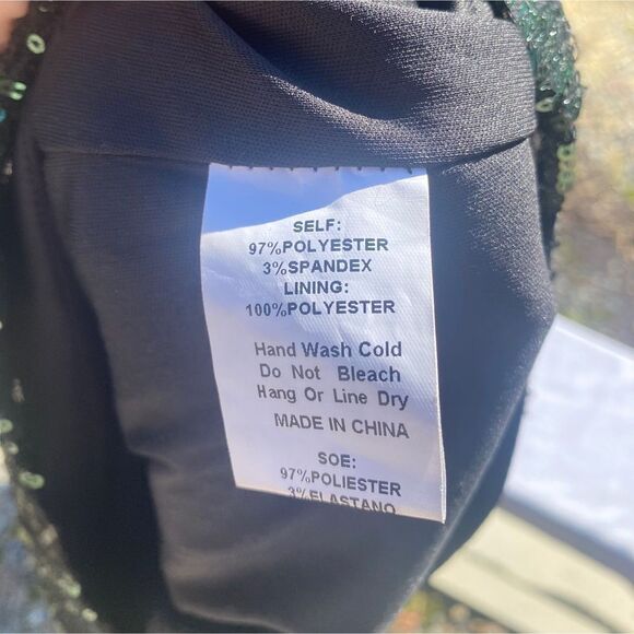 Windsor Emerald Green Sequin Pencil Mini Party Dress - Picture 8 of 8